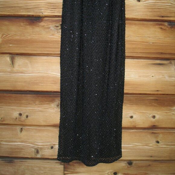 Mac Duggal 5531 HIGH NECK HALTER SLEEVELESS MIDI DRESS Black 2 - Picture 9 of 15